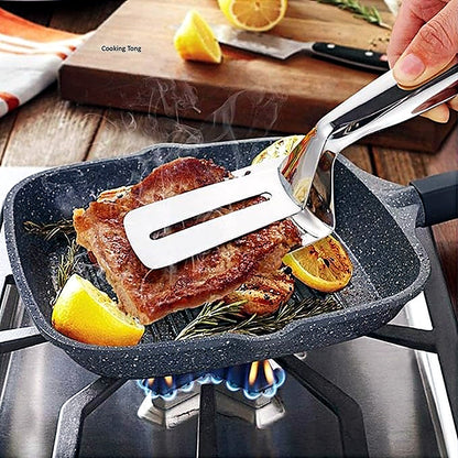Heat Resistant Multipurpose Kitchen Frying Turner Serving Spatula Tong