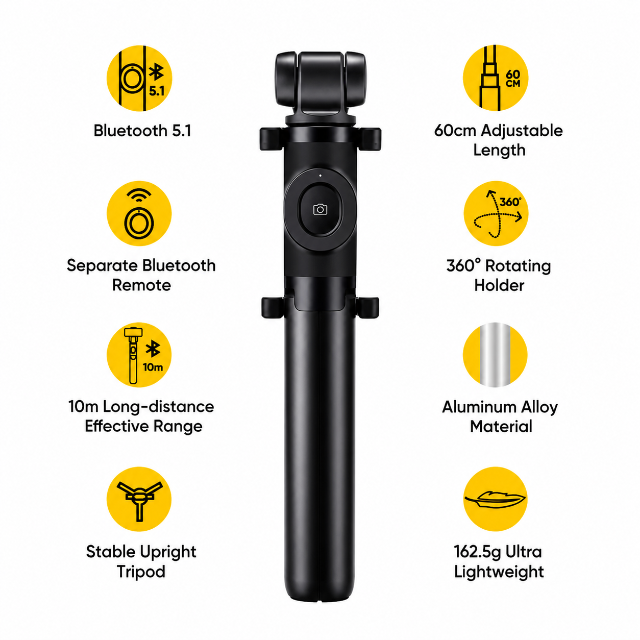 Mobile Holder for Hand Best Use for Make Videos Tripod