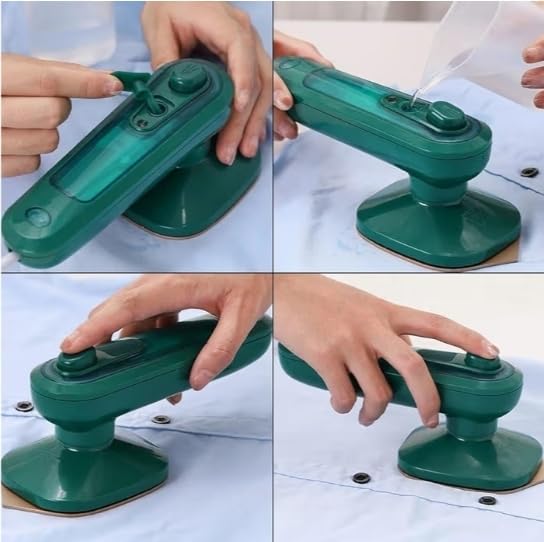Portable Micro Steam Iron, Green Iron Handheld Garment Steamer