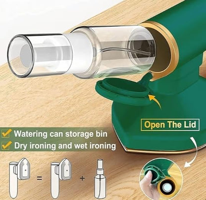 Portable Micro Steam Iron, Green Iron Handheld Garment Steamer