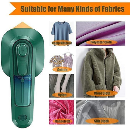 Portable Micro Steam Iron, Green Iron Handheld Garment Steamer