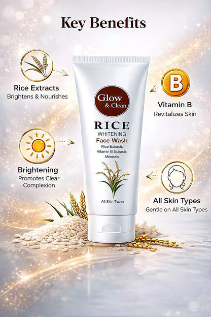 Rice Glow & Clean Rice Whitening Face Wash