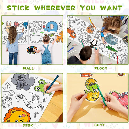 Children's Drawing Roll - Coloring Paper Roll for Kids