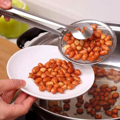 Multi-Functional 2 in 1 Fry Tool Filter Spoon Strainer with Clip
