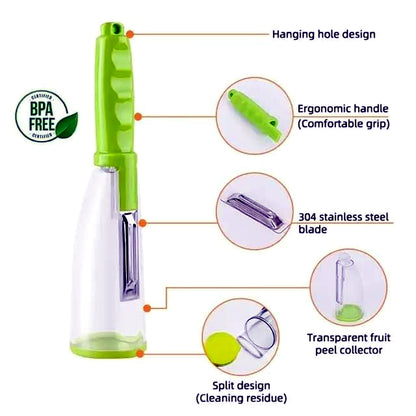 Vegetable Peeler with Container Multifunctional All in One Vegetable