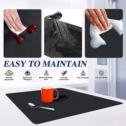 Drying mat for Kitchen, Water Absorbent Mat (PACK OF 2)