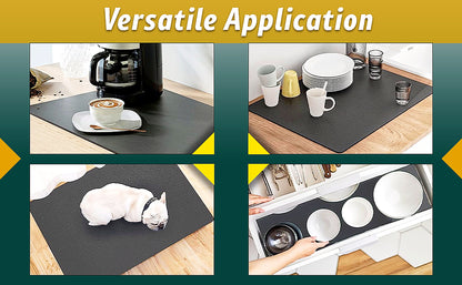 Drying mat for Kitchen, Water Absorbent Mat (PACK OF 2)
