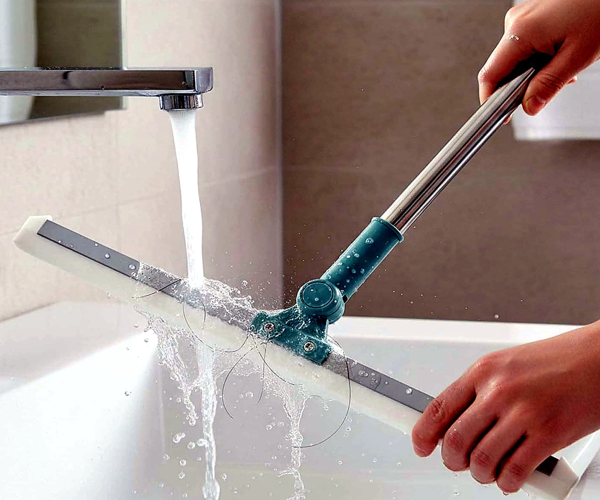 Floor Squeegee 20 inch Silicone Long Handle